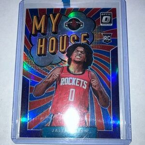 2021-22 Panini Optic Jalen Green My House Houston Rockets Rookie Card RC